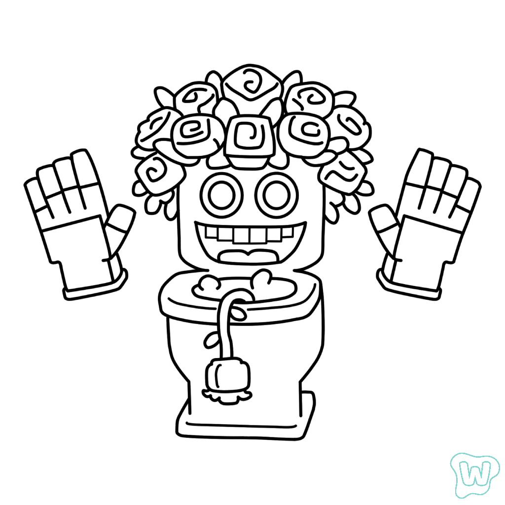 Rosetti Tualetti páginas para colorear para adultos