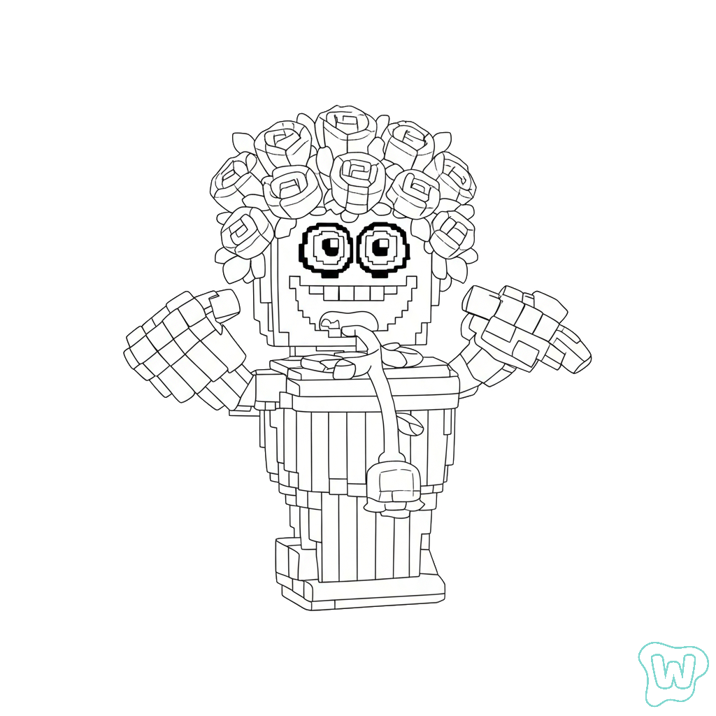 páginas para colorear imprimibles gratis Rosetti Tualetti