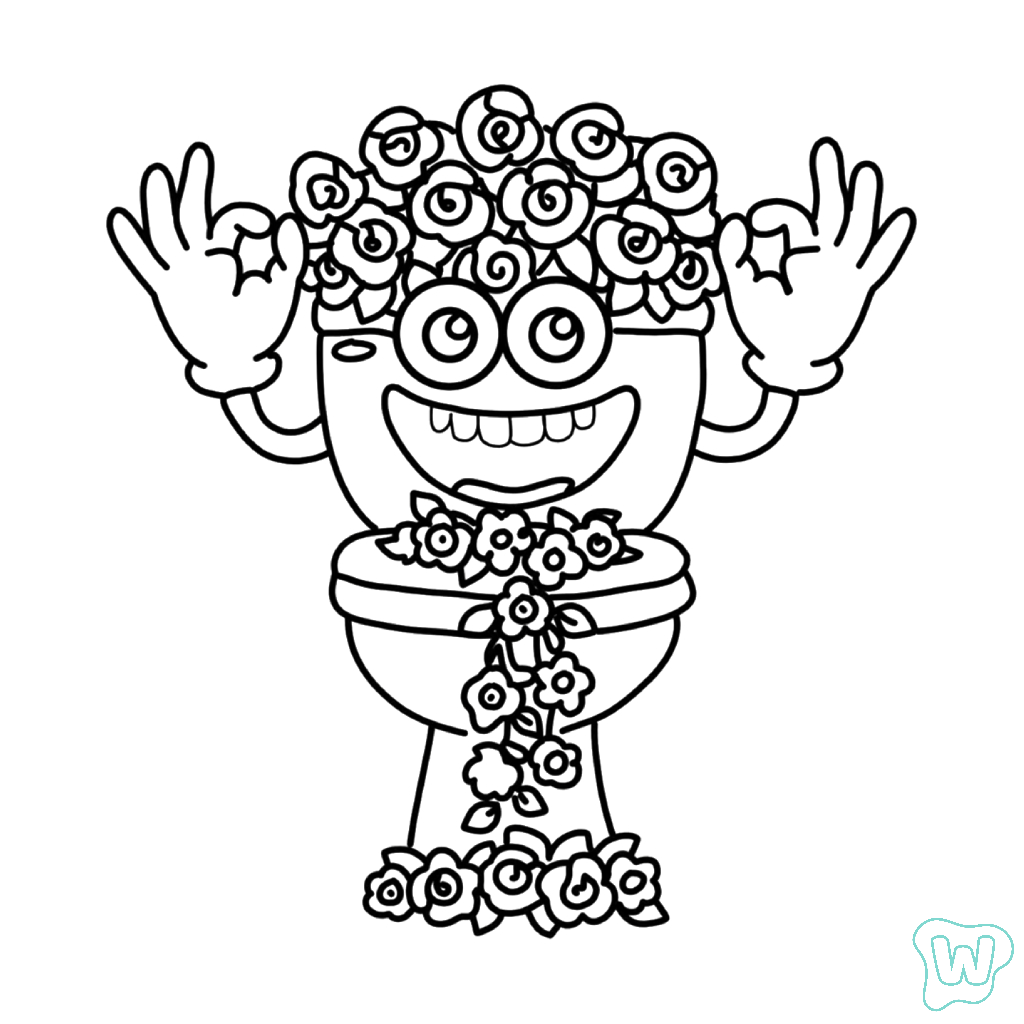 Rosetti Tualetti páginas para colorear para imprimir gratis