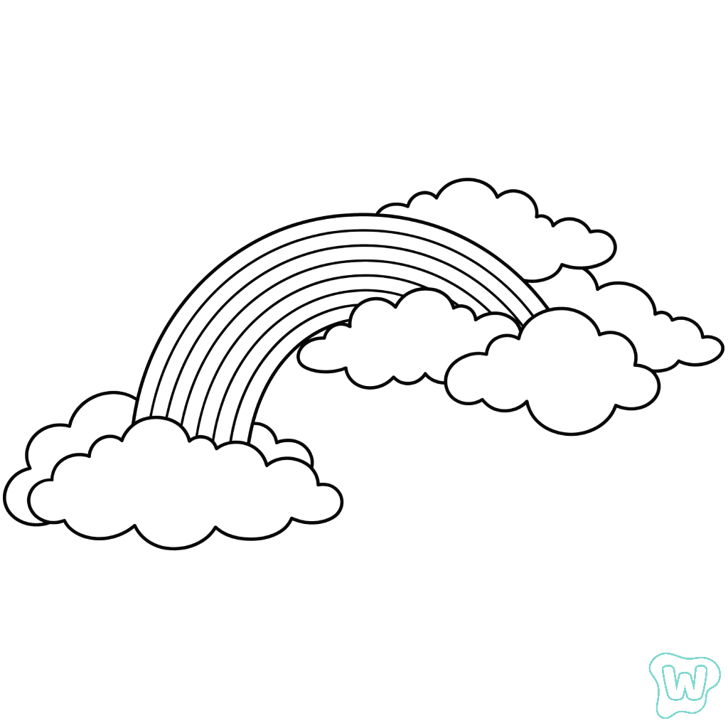 páginas para colorear gratis Arcoíris para adultos