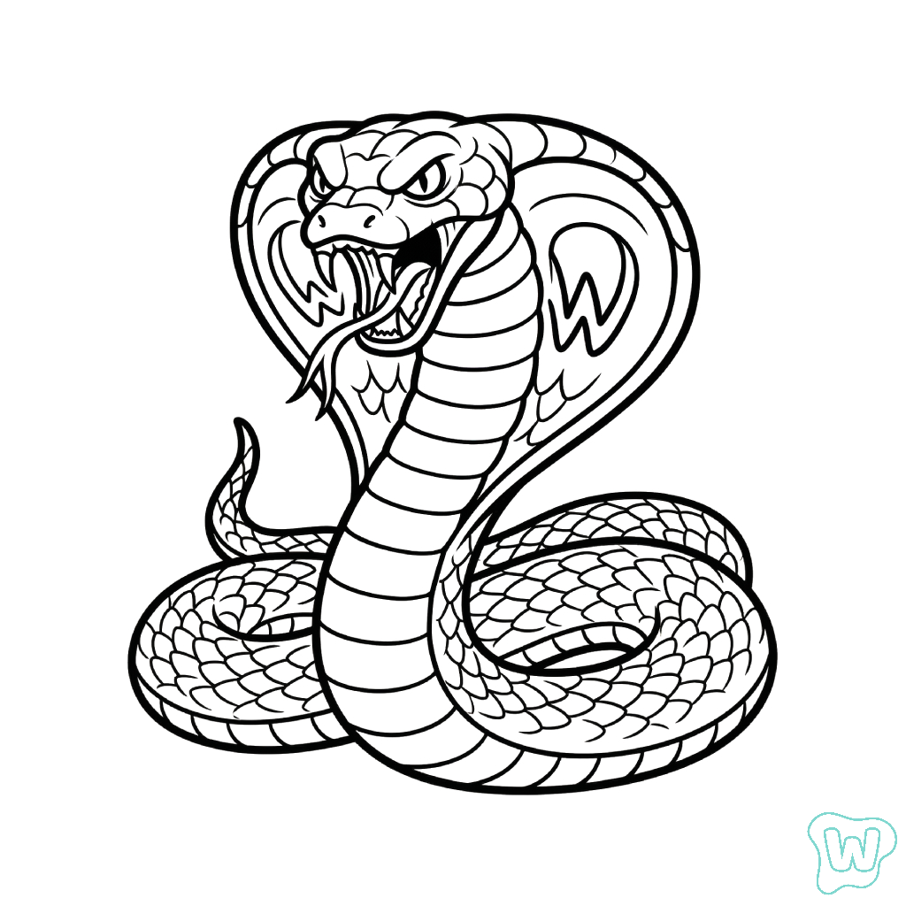 Cobra páginas para colorear para adultos pdf