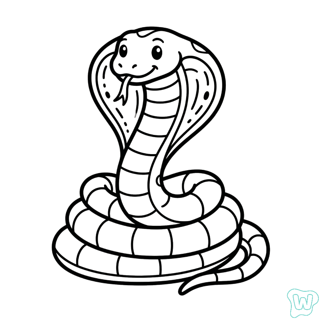 Cobra páginas para colorear gratis