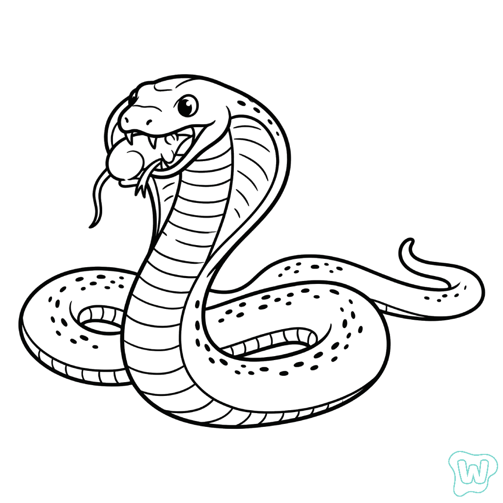 colorear páginas de Cobra