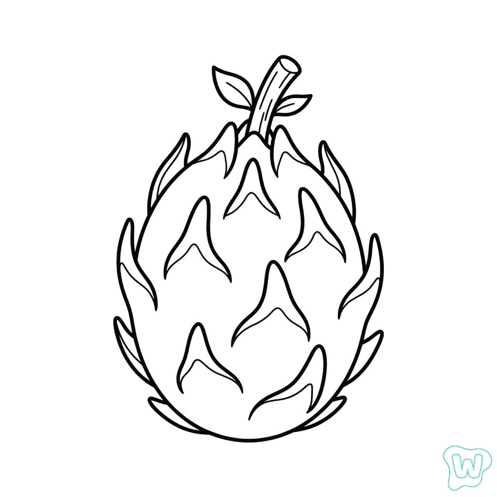 Fruta del dragón dibujos para colorear grinch