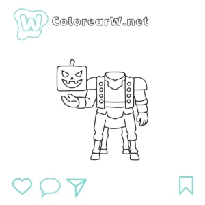 Headless Horseman para colorear (PDF para imprimir gratis) thumbnail