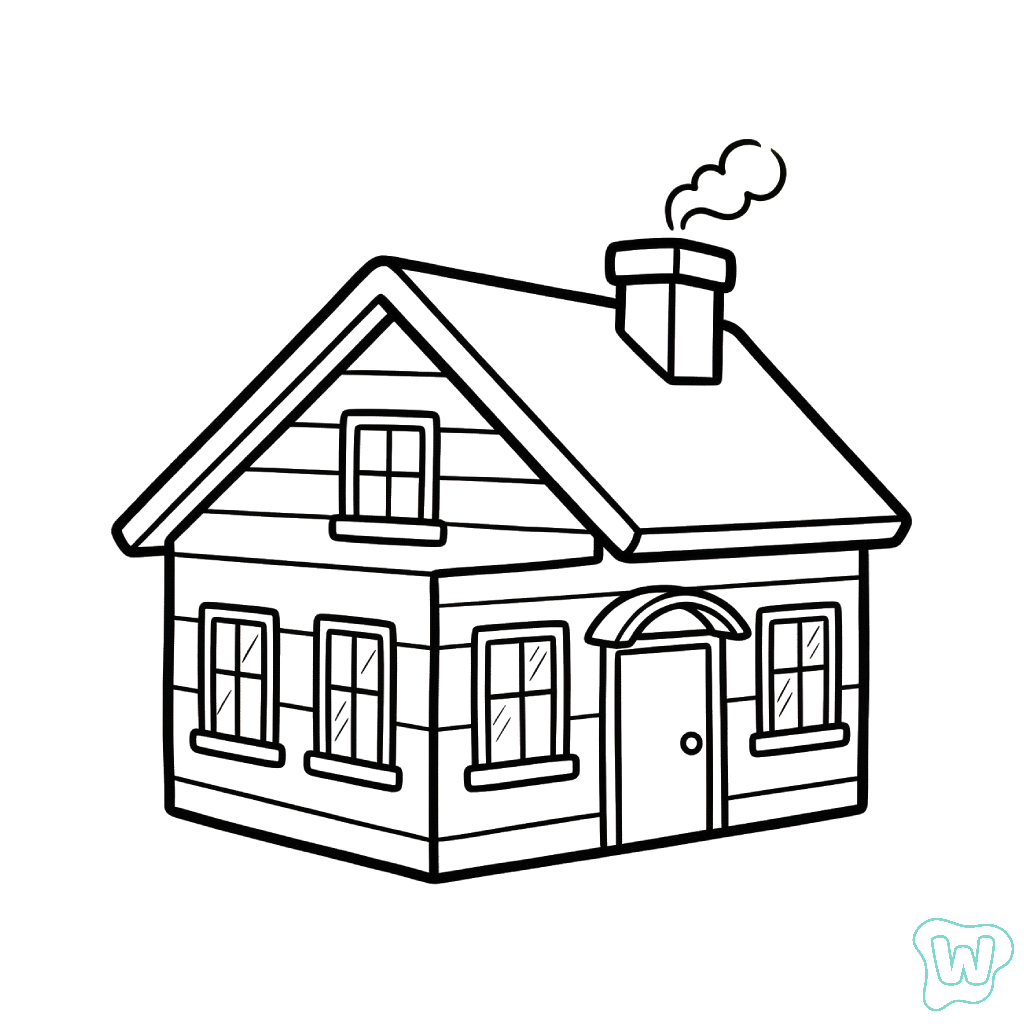 La Casa páginas para colorear para imprimir gratis