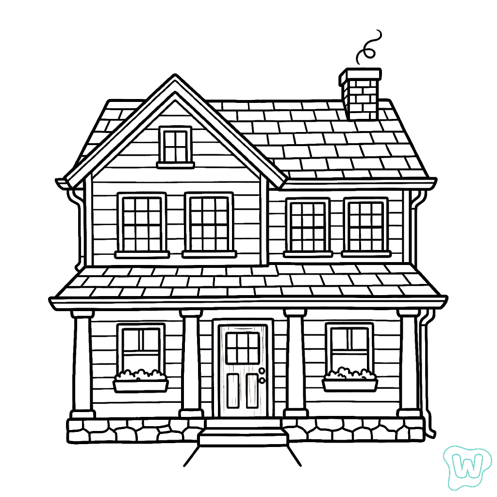 páginas para colorear para La Casa