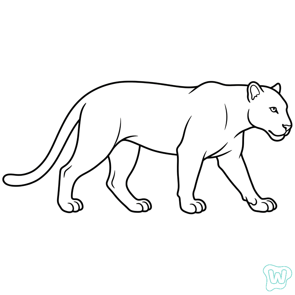 páginas para colorear Leopardo