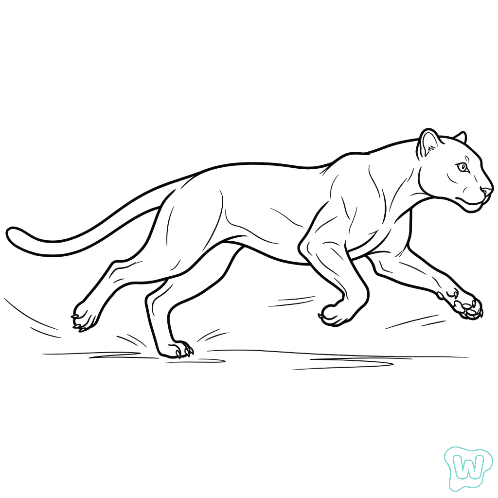 felices páginas para colorear Leopardo