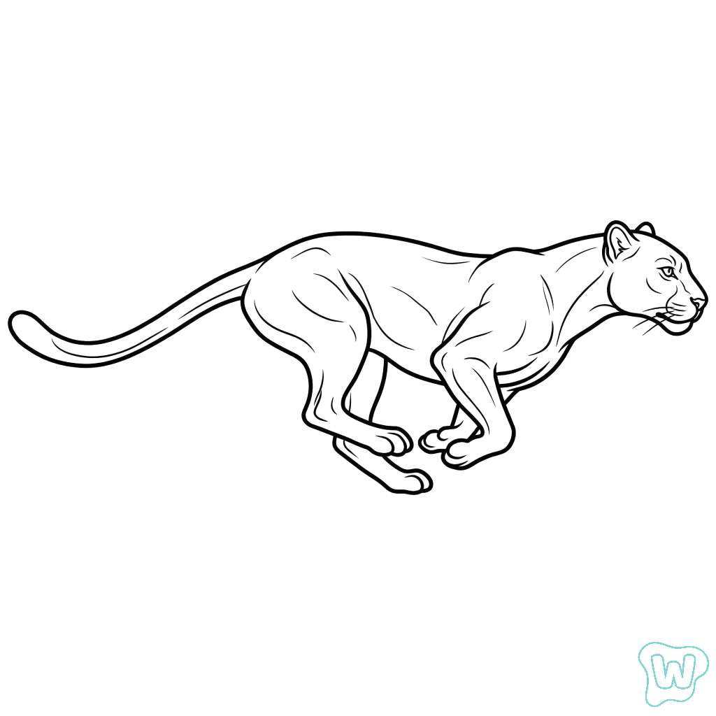 páginas para colorear para Leopardo