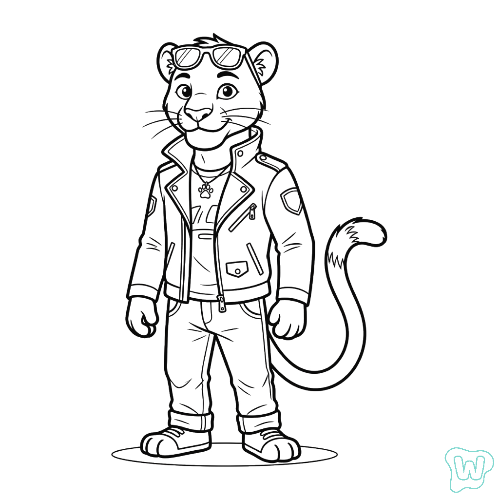 Leopardo páginas para colorear para adultos