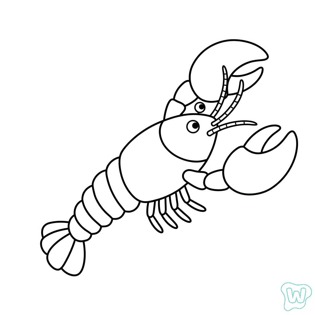 páginas para colorear Lobster imprimibles gratis