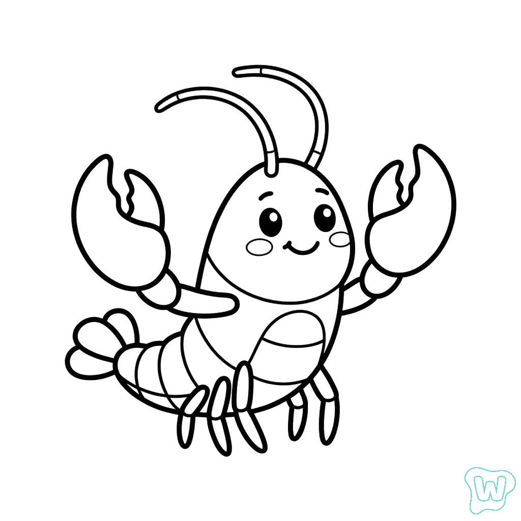 Lobster páginas para colorear pdf