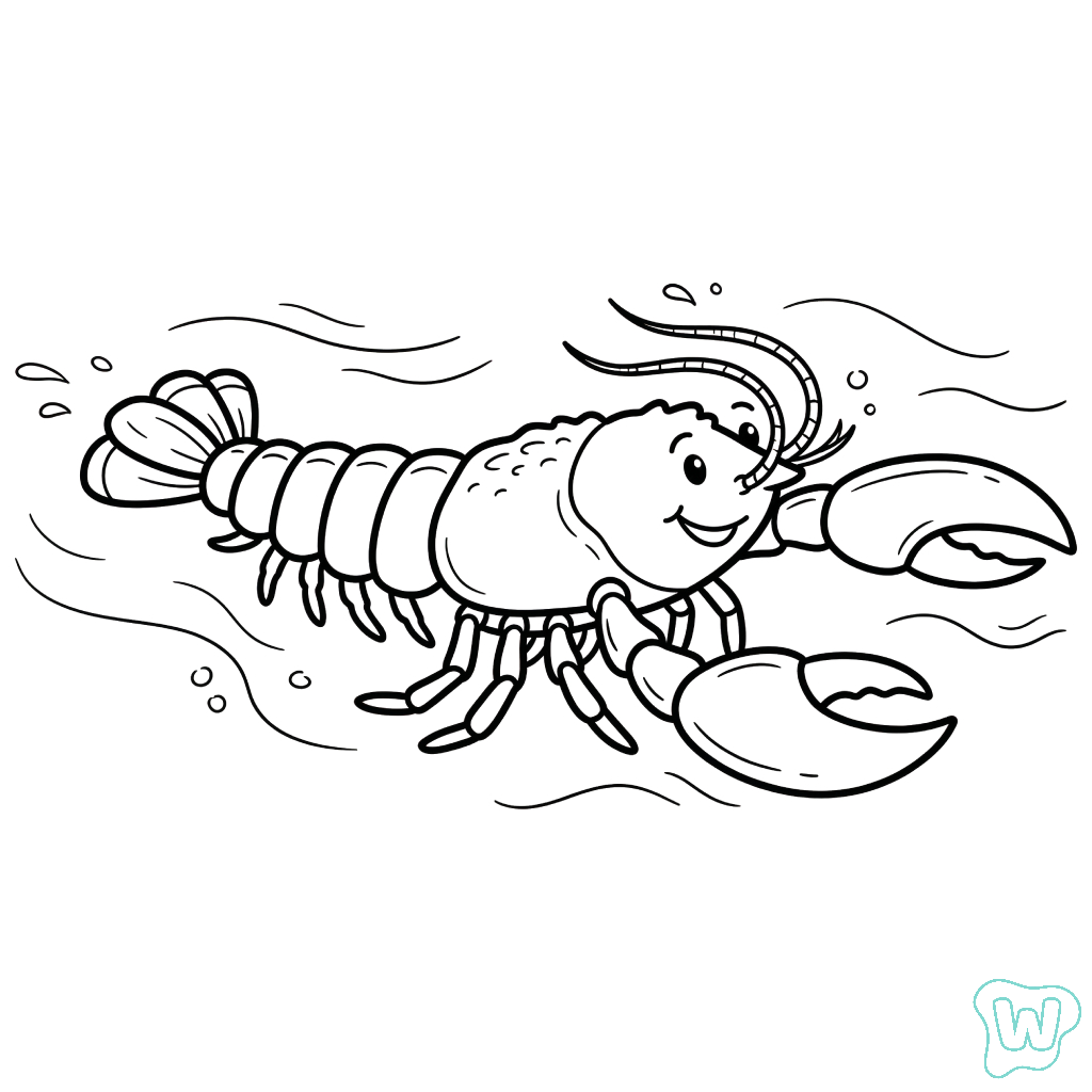 páginas para colorear Lobster gratis