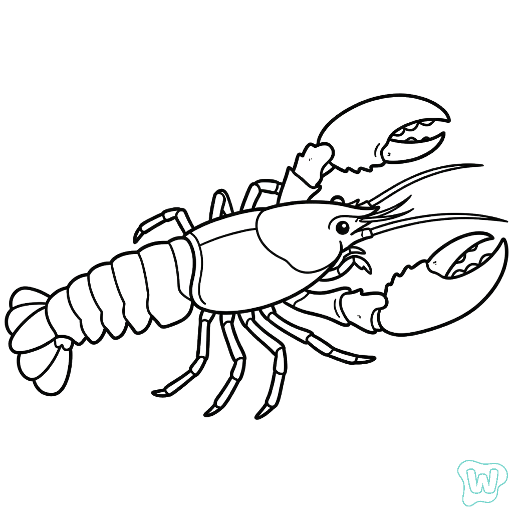 niños Lobster páginas para colorear