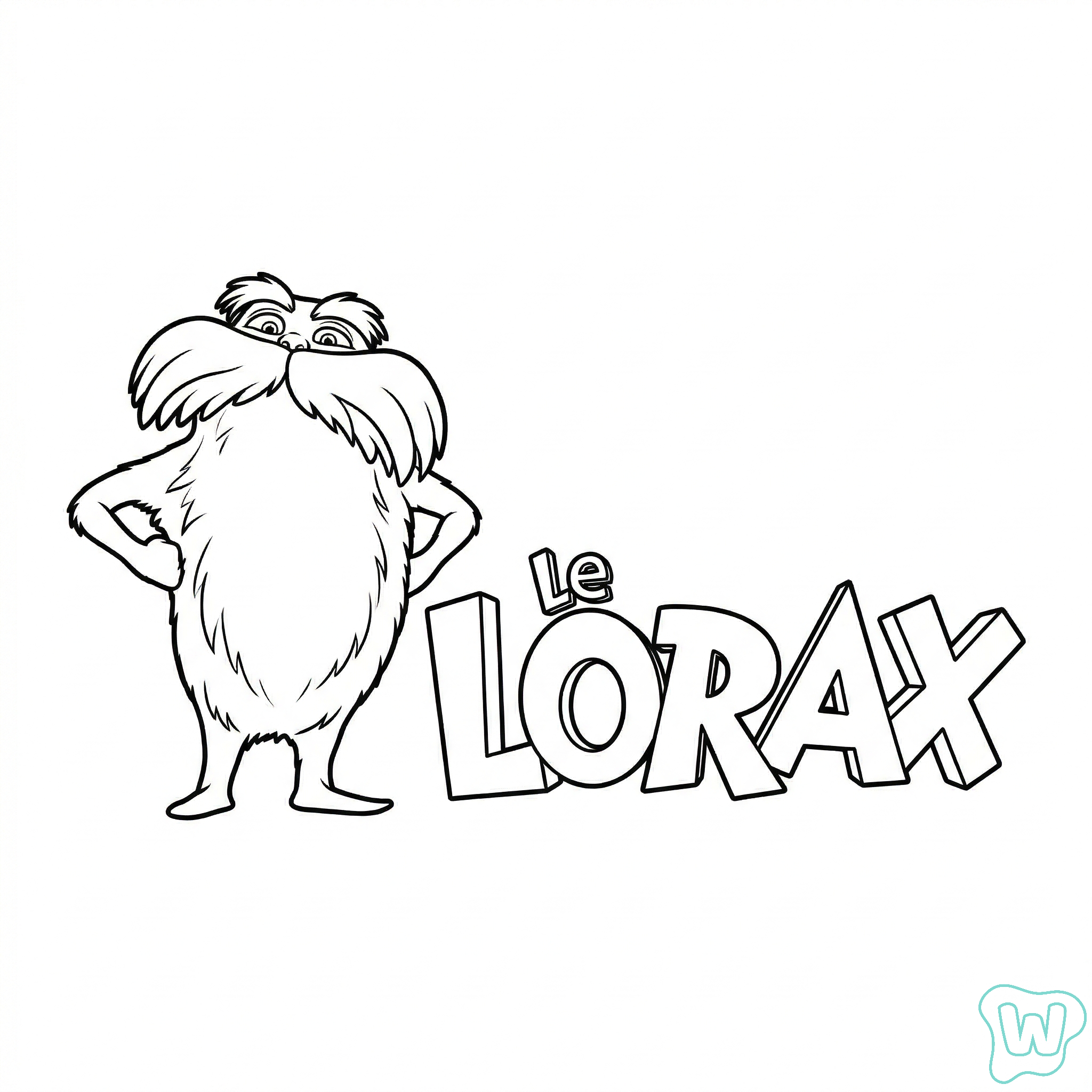 Lorax páginas para colorear para adultos