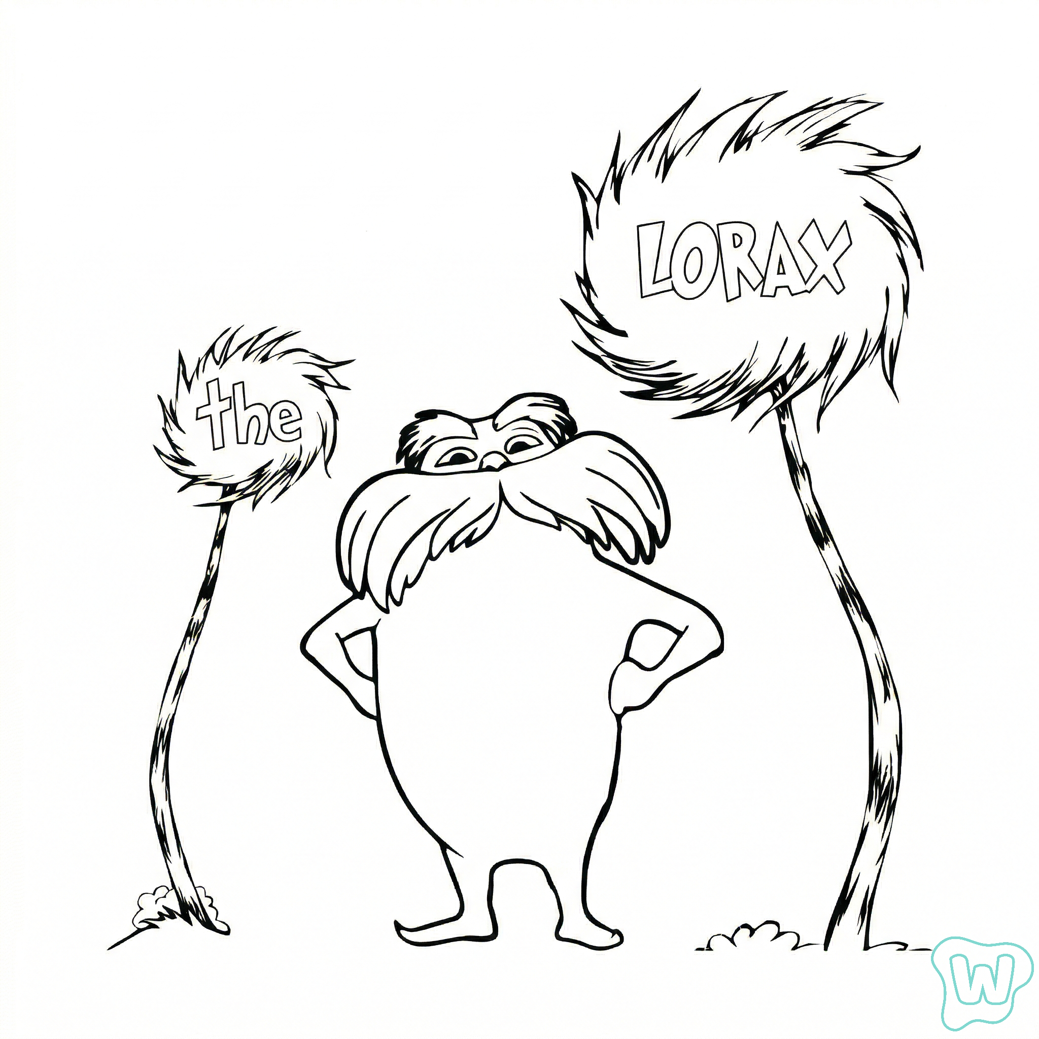 páginas para colorear gratis Lorax