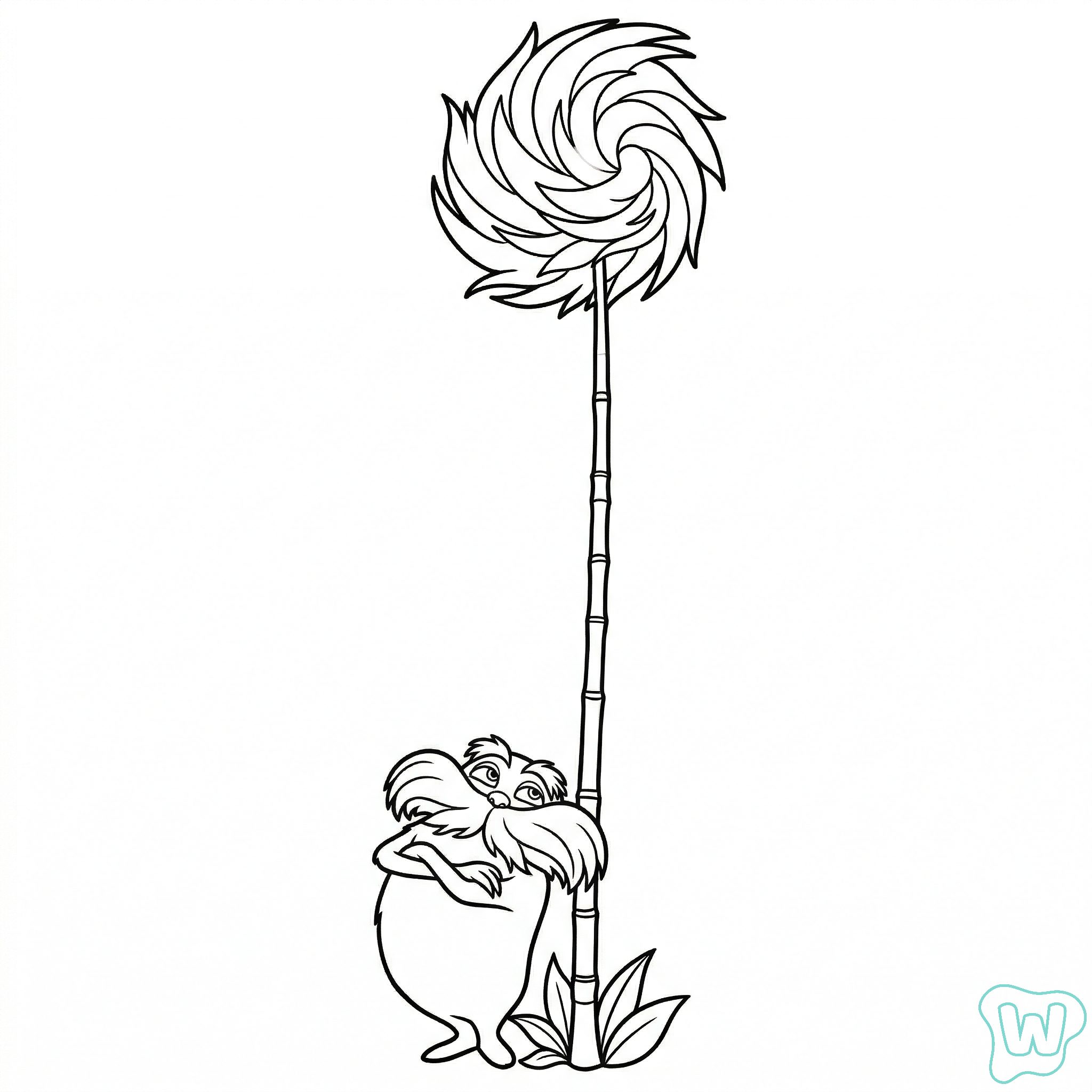 Lorax dibujos para colorear grinch
