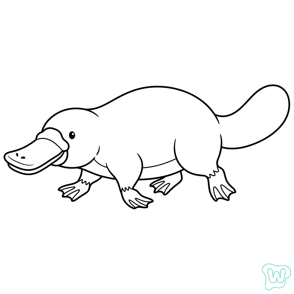 Ornitorrinco páginas para colorear gratis
