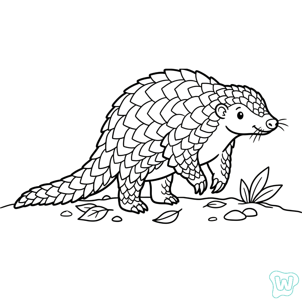 Pangolín páginas para colorear para adultos pdf