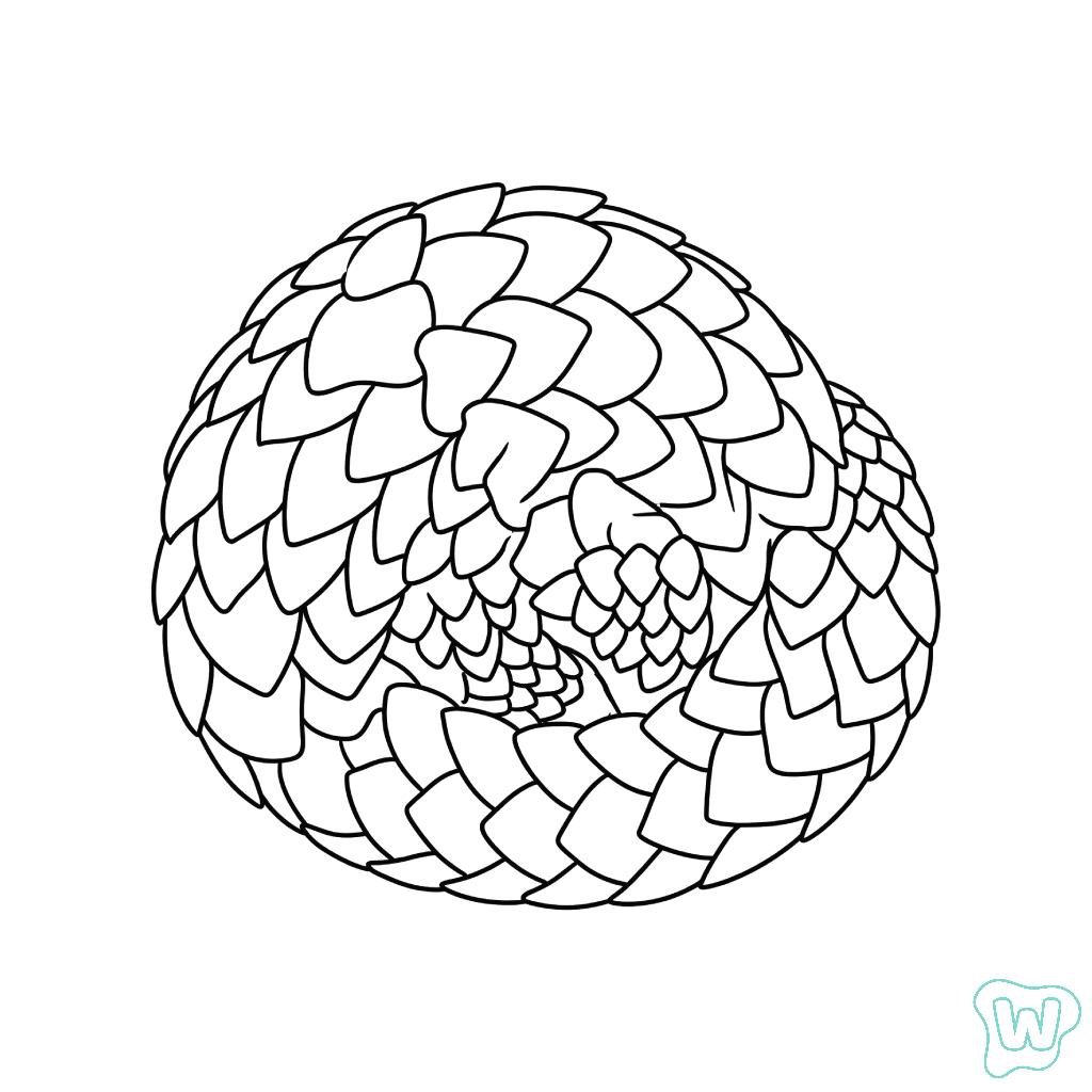 páginas para colorear Pangolín