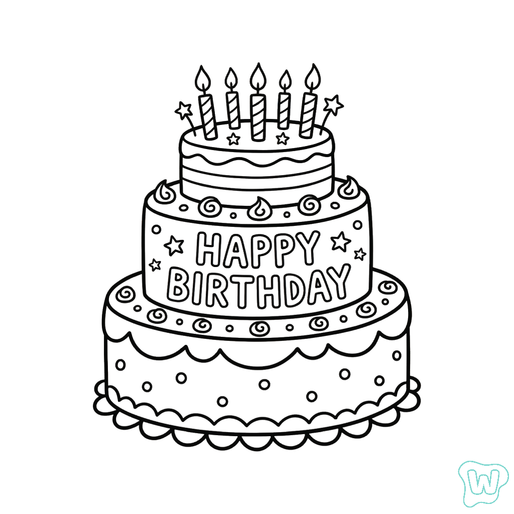 dibujos para colorear grinch Pastel De Cumpleaños