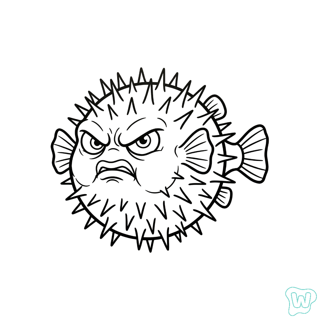 Pez Globo páginas para colorear