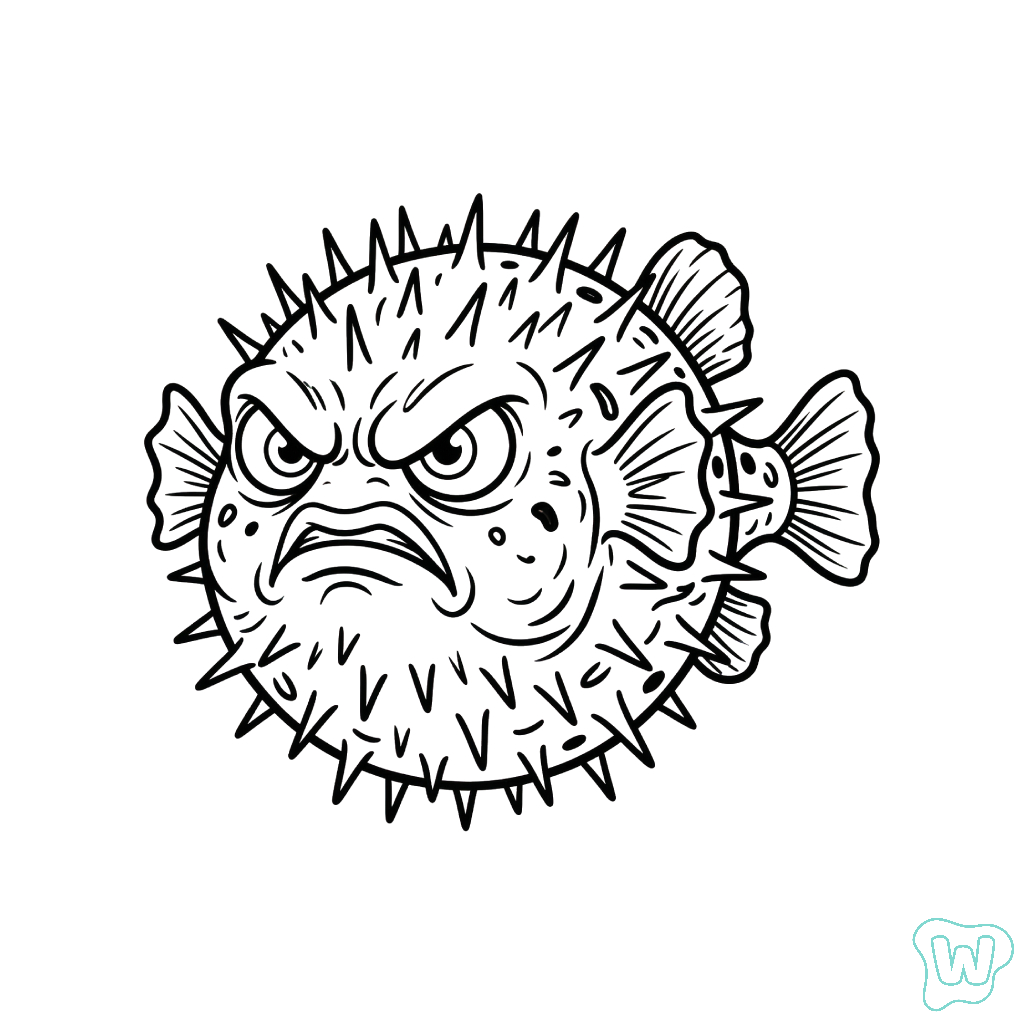 Pez Globo dibujos para colorear grinch