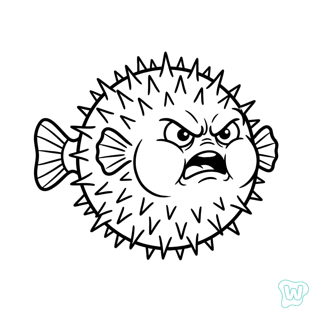 dibujos para colorear Pez Globo