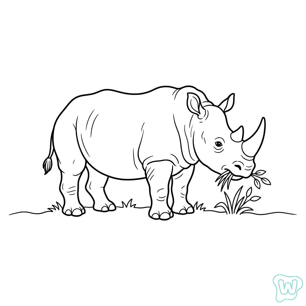Rinoceronte dibujos para colorear grinch