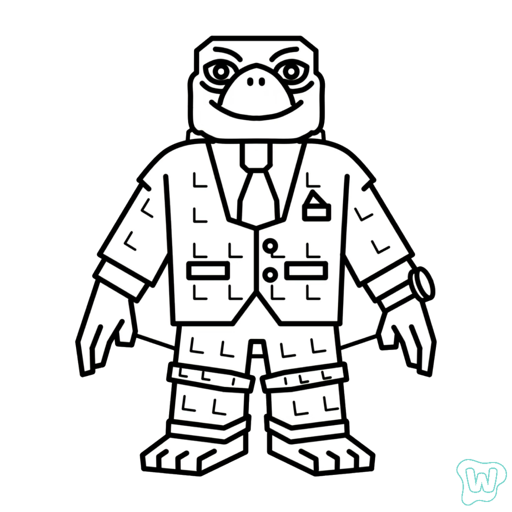 colorear y Imprimir PDF Signore Carapace