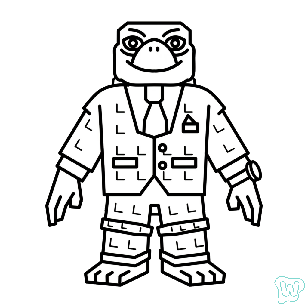 páginas para colorear gratis Signore Carapace