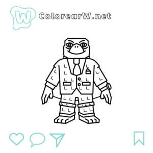 Signore Carapace para colorear (PDF para imprimir gratis) thumbnail