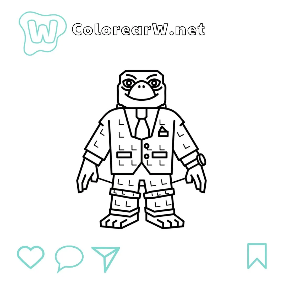 Signore Carapace para colorear (PDF para imprimir gratis) thumbnail