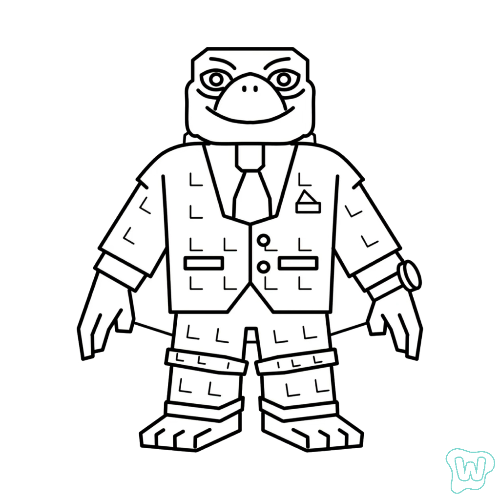 Signore Carapace páginas para colorear para imprimir