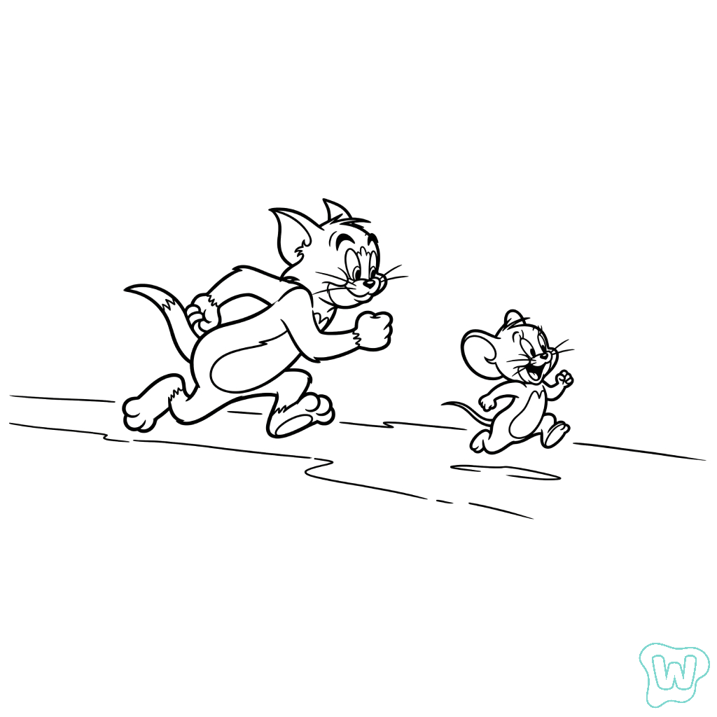 dibujos para colorear grinch Tom y Jerry