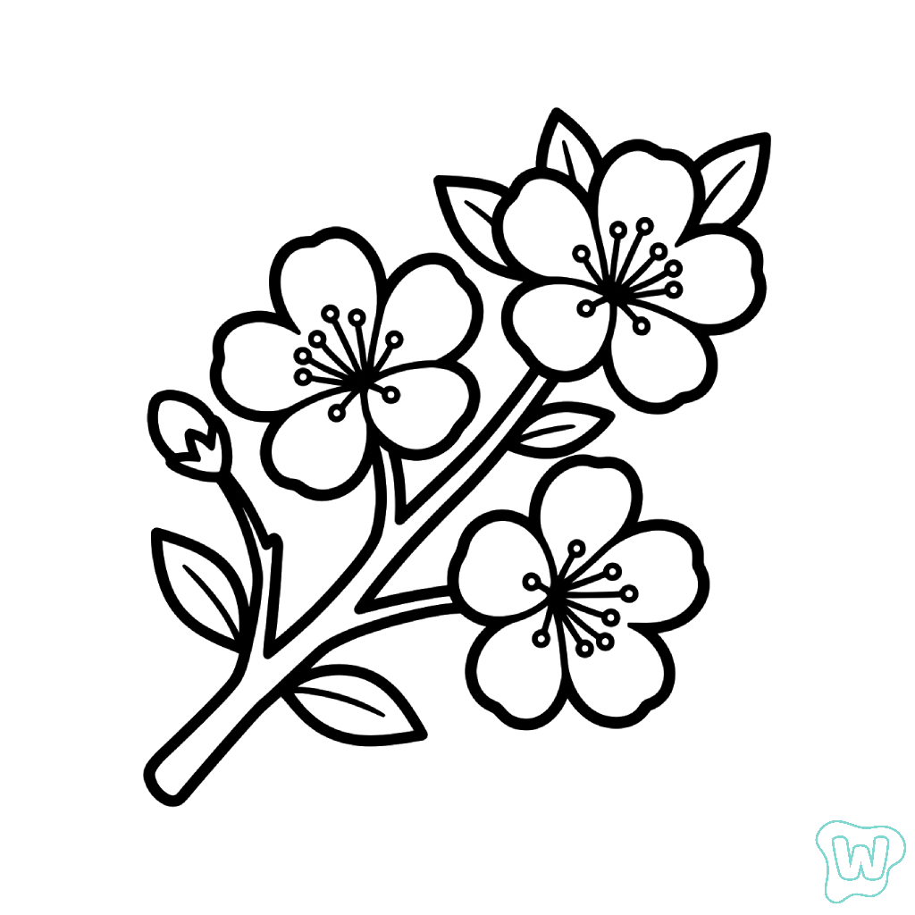 páginas para colorear Albaricoque imprimibles gratis