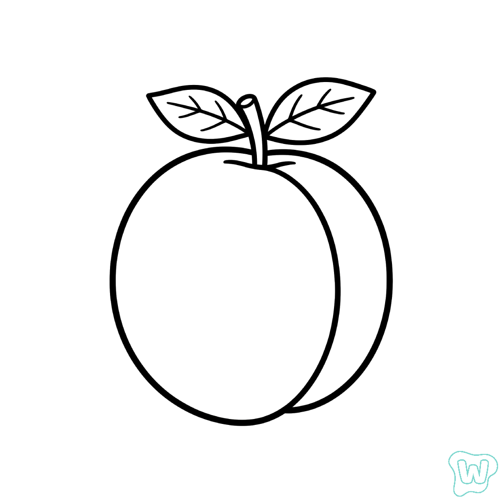 divertidas páginas para colorear Albaricoque