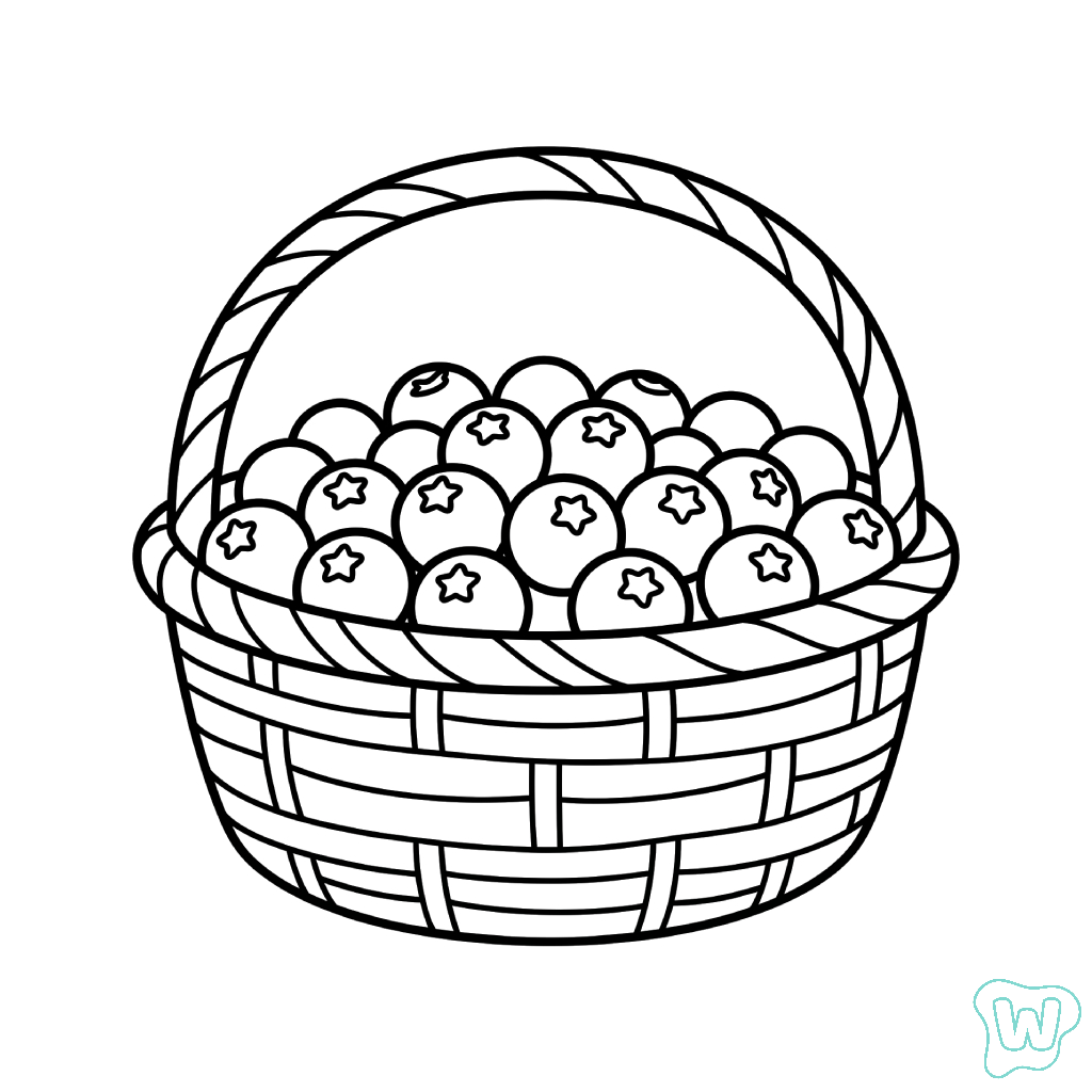 divertidas páginas para colorear Arándano