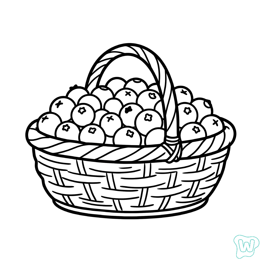 Arándano páginas para colorear para imprimir gratis