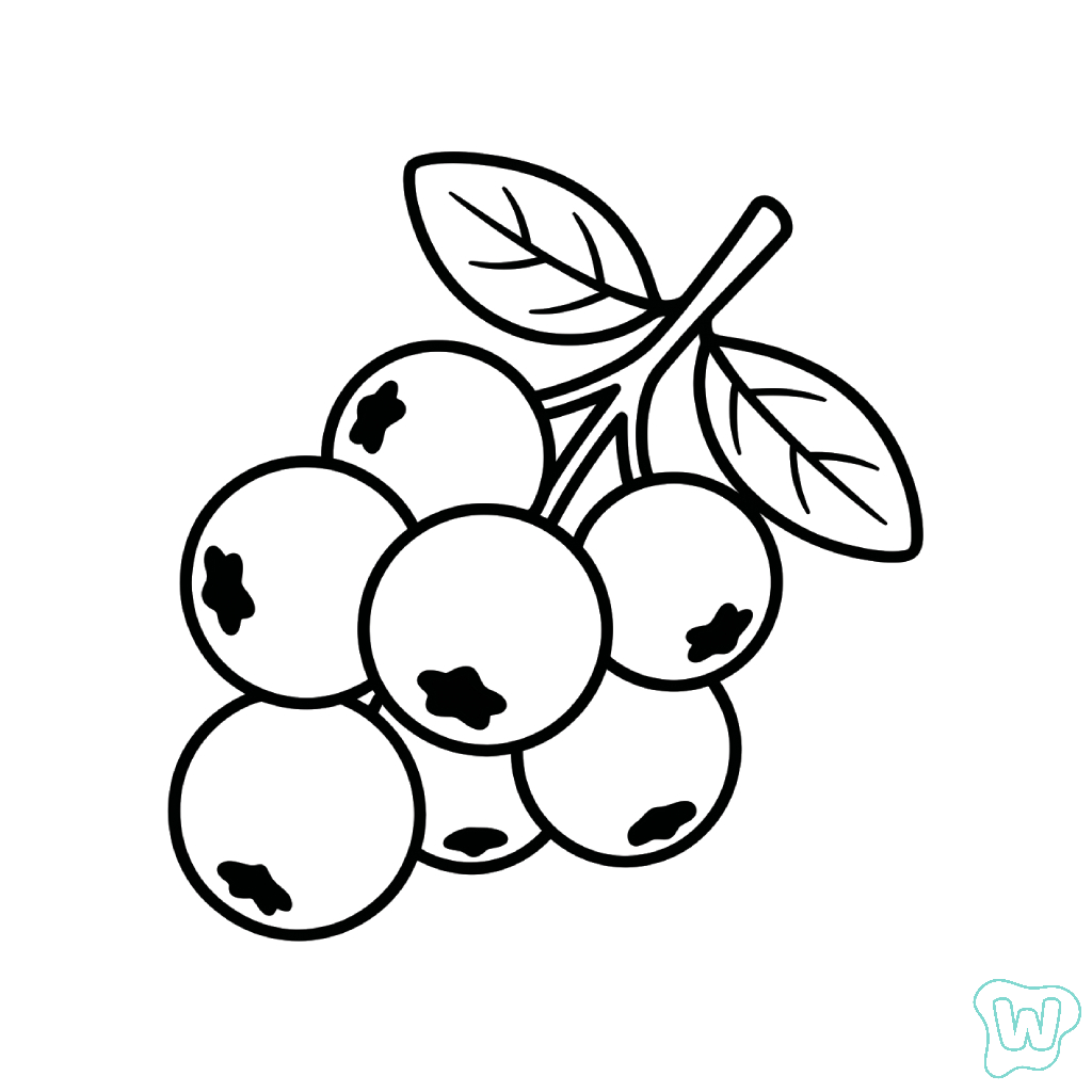 páginas para colorear Arándano