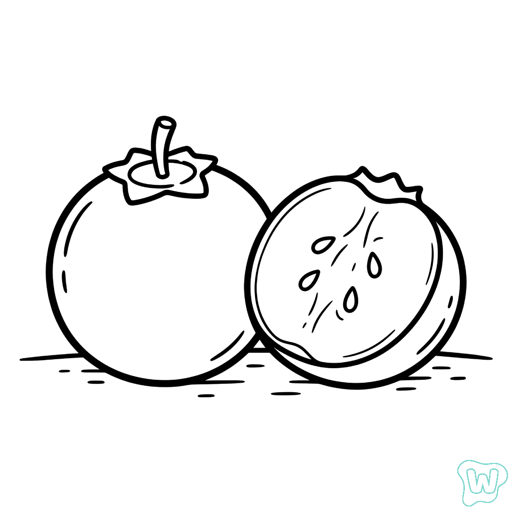 Arándano para colorear y Imprimir PDF gratis