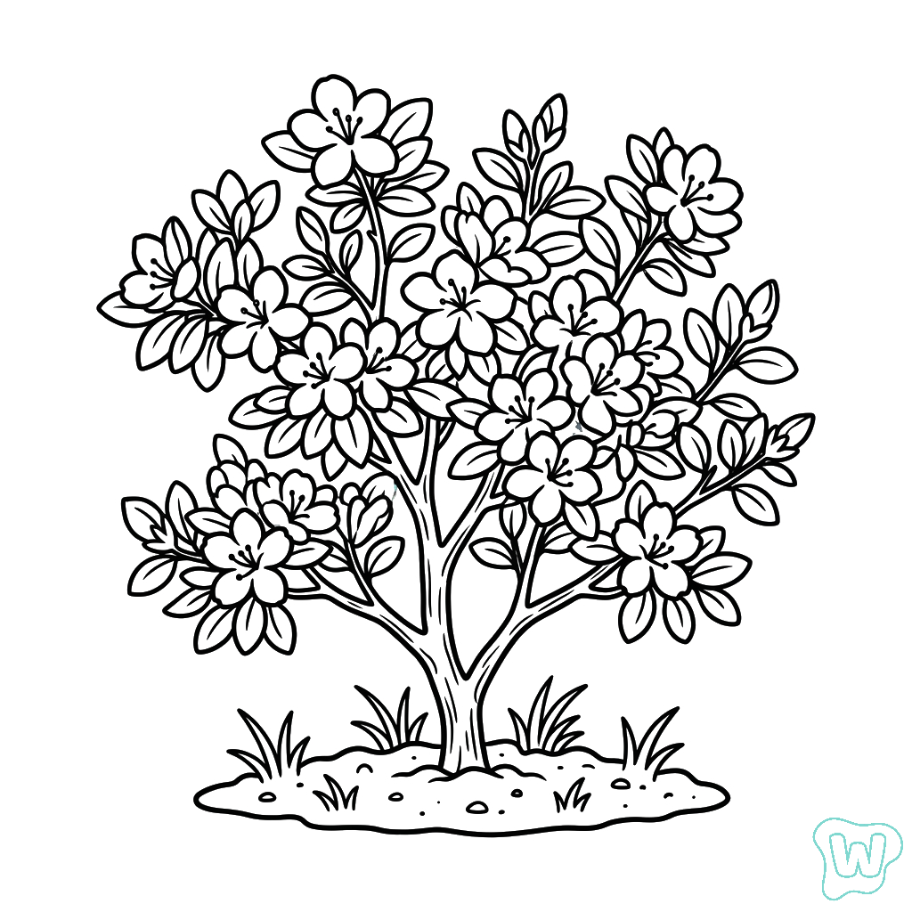 páginas para colorear de preescolar Azalea