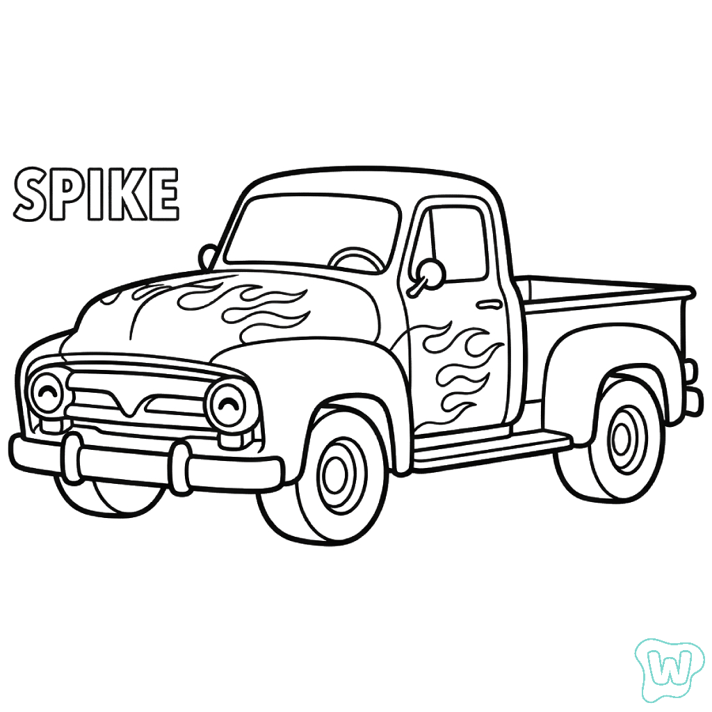 Camionetas Pickup páginas para colorear