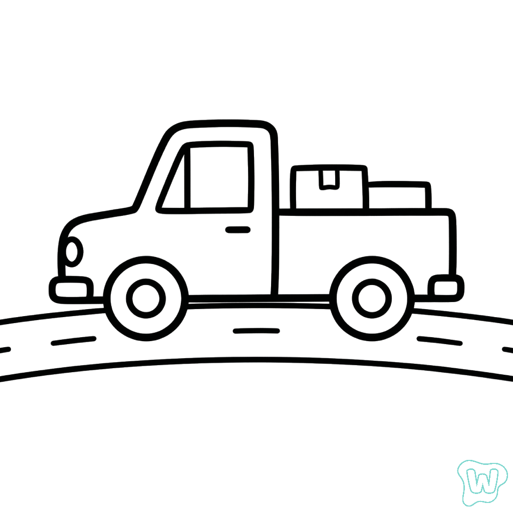 páginas para colorear Camionetas Pickup gratis