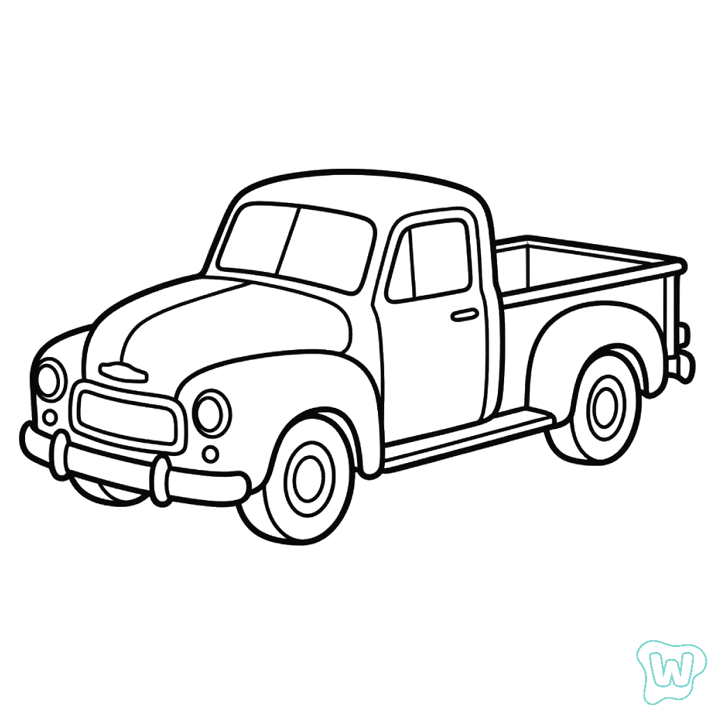 Camionetas Pickup páginas para colorear gratis