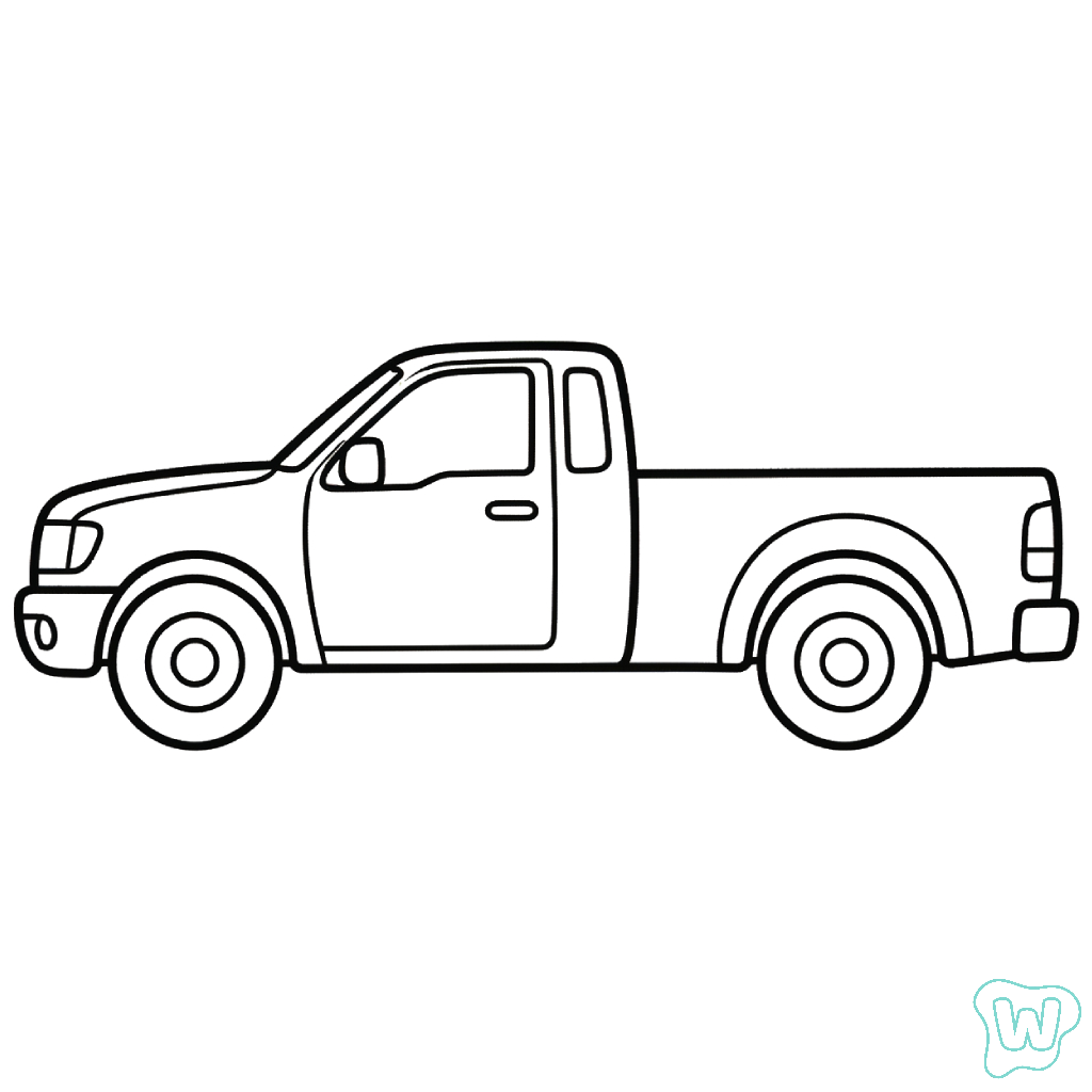 Camionetas Pickup para colorear
