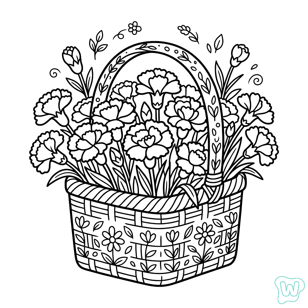 páginas para colorear kawaii lindas Clavel