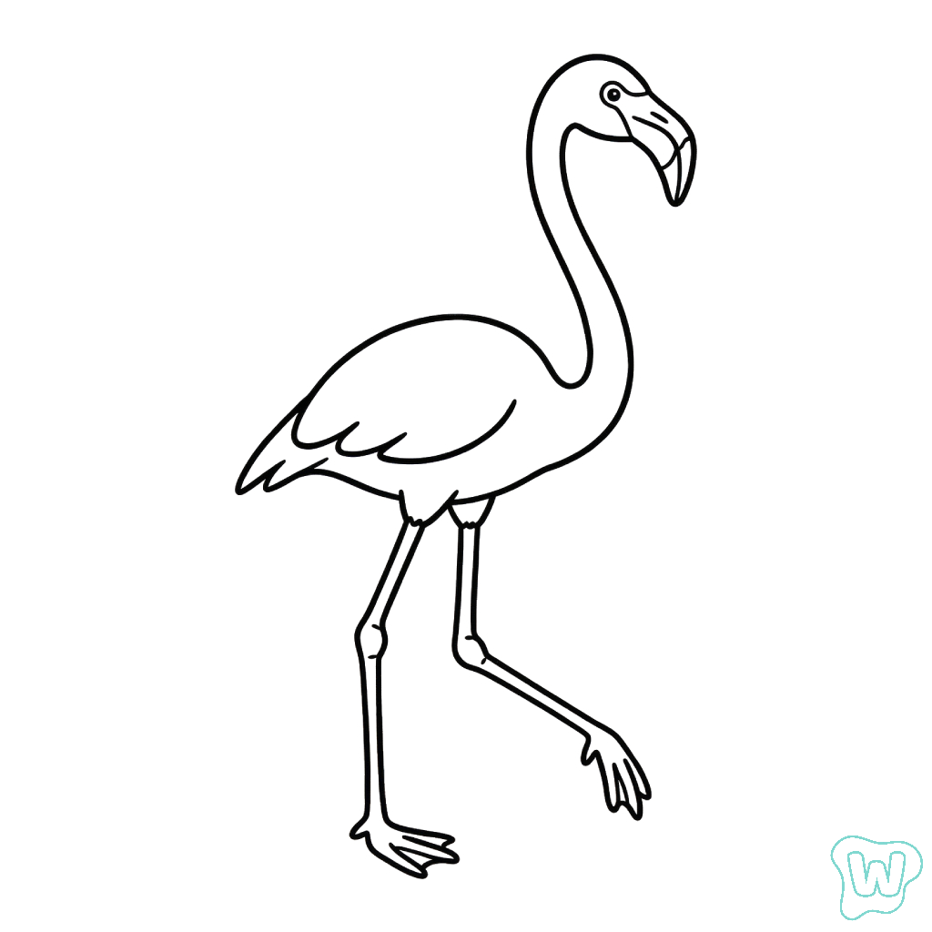 Flamenco páginas para colorear para imprimir gratis