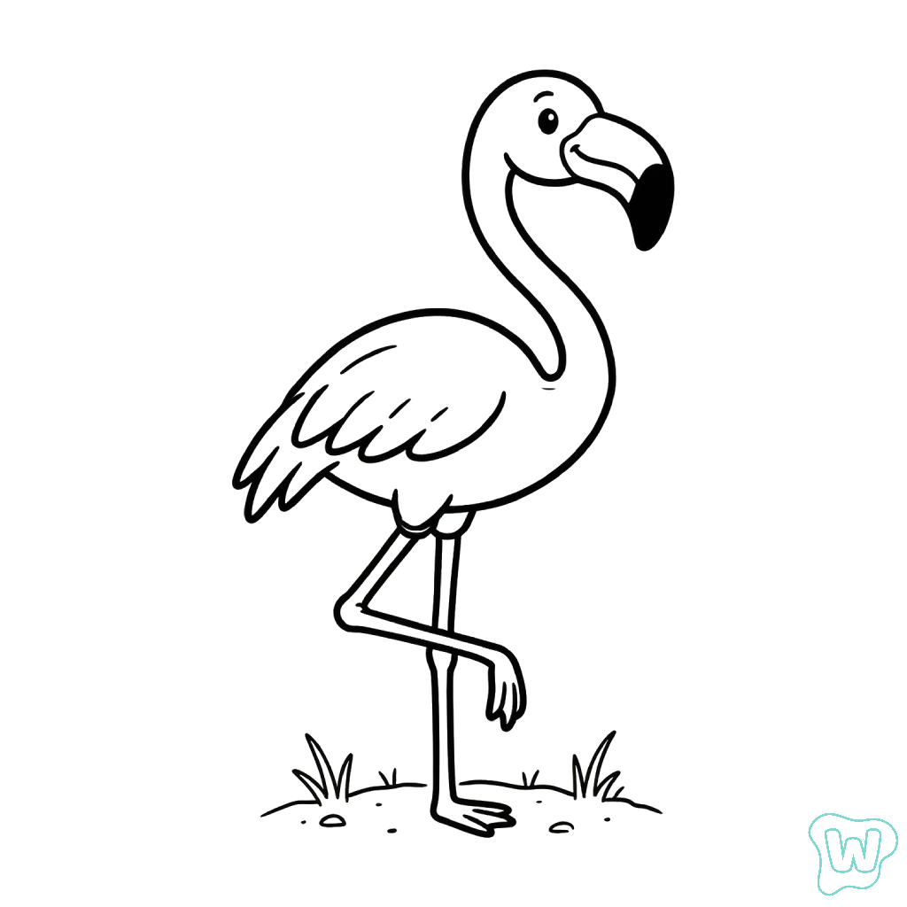 páginas para colorear gratis Flamenco pdf